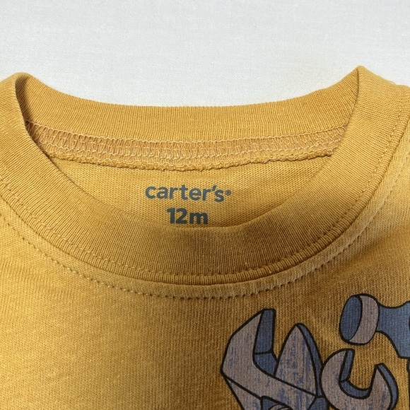 NWT 12M Carters construction long sleeve t-shirt - Picture 3 of 4